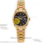 N9 Factory 904L Rolex Datejust 28mm President Women's Watch - Black Dial NH05 Automatic